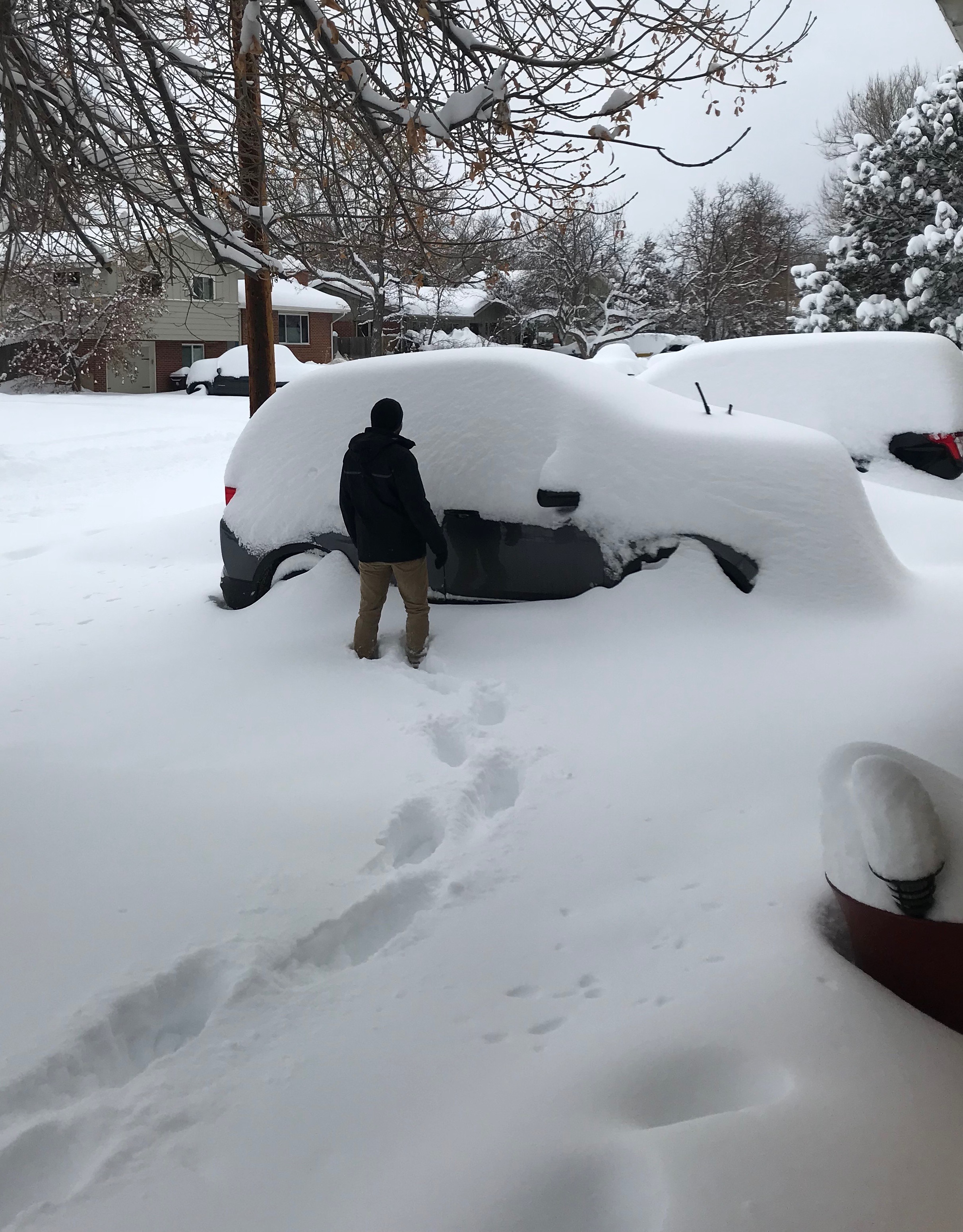 Jeff in the deep snow