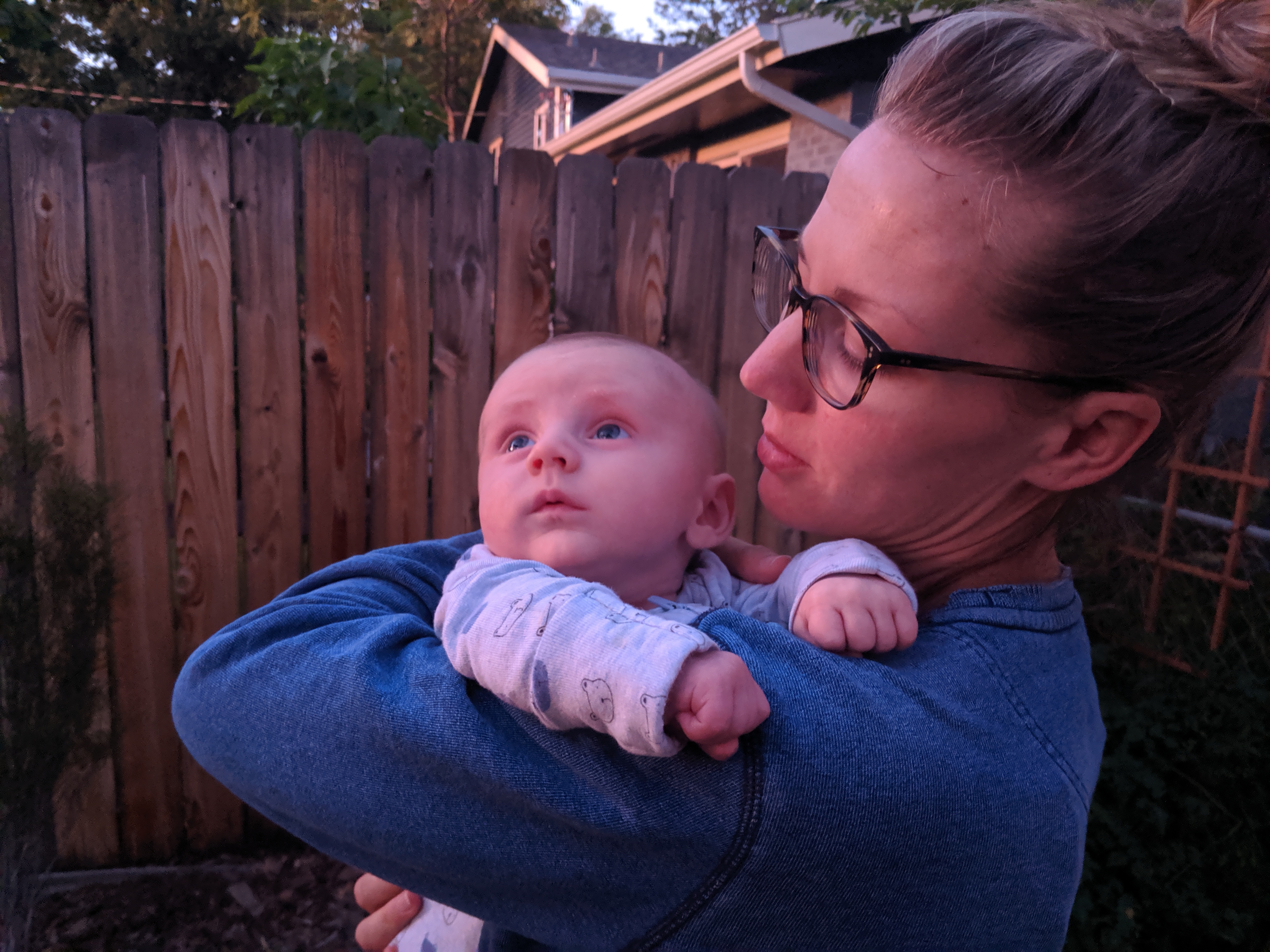 Owen watches the sunset