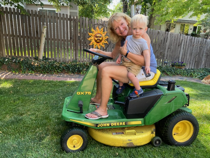 Grandma Vickie and Owen.