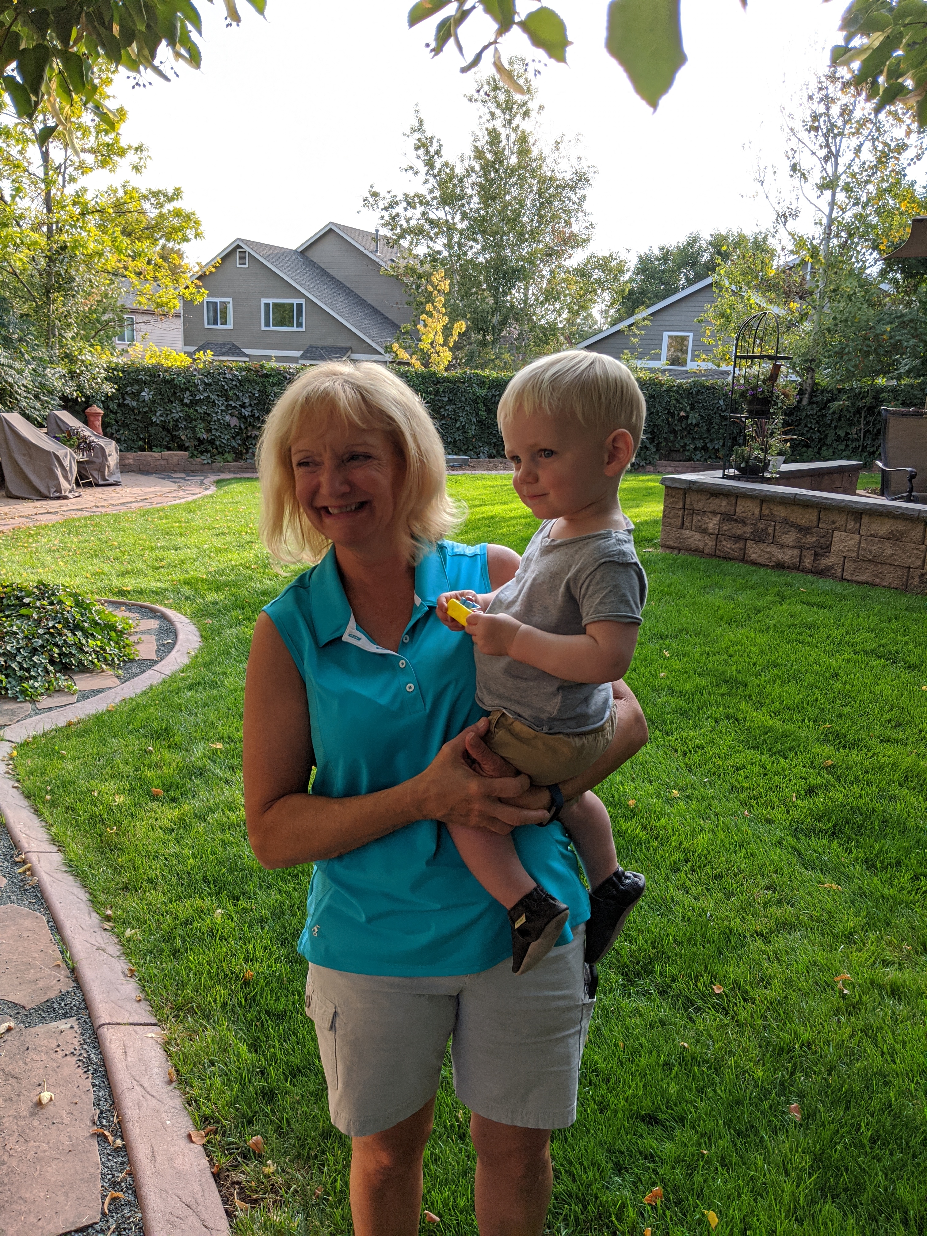 Grandma Vickie and Owen.